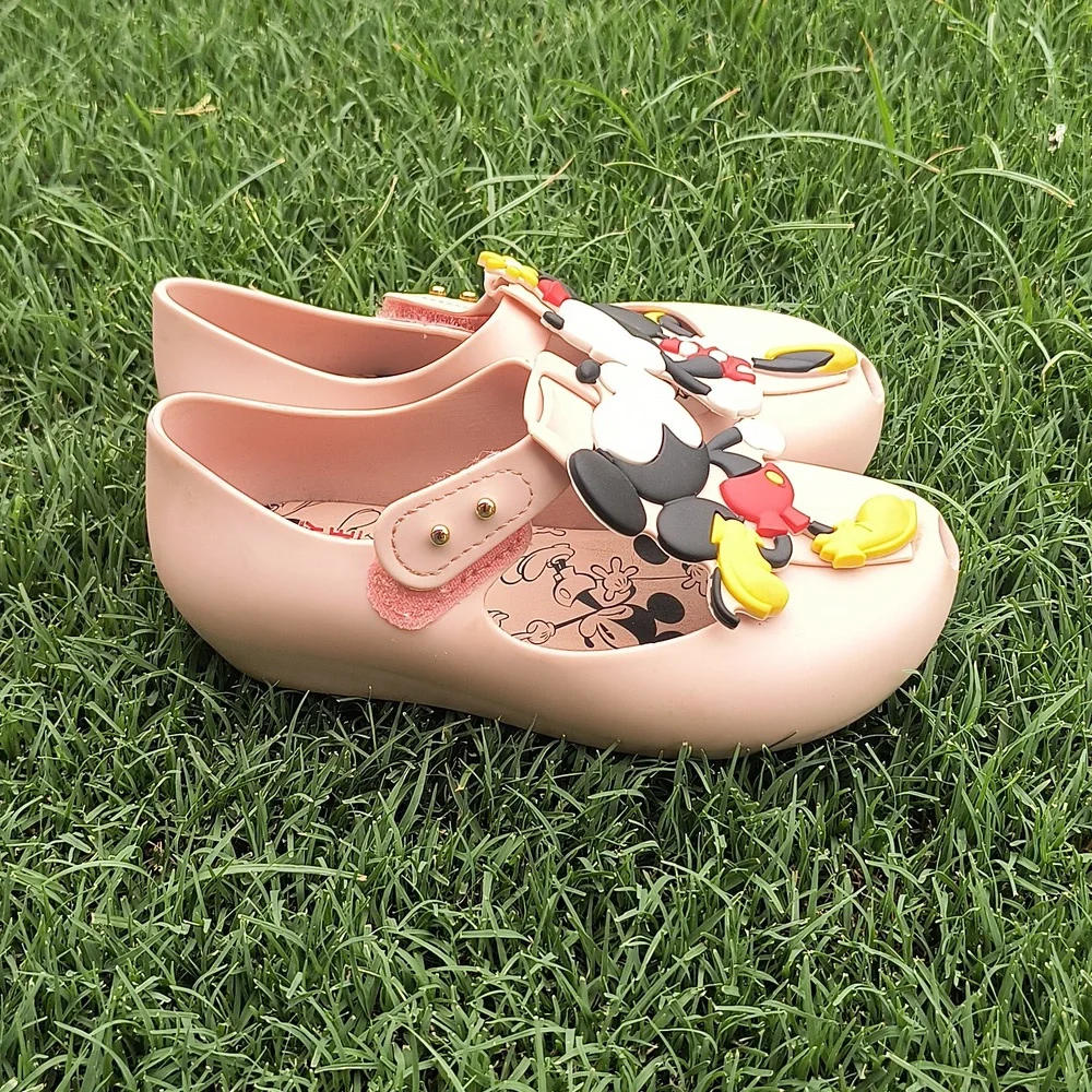 Mini Melissa Mickey And Minnie Kissing Shoe Sz 7-8 Kids